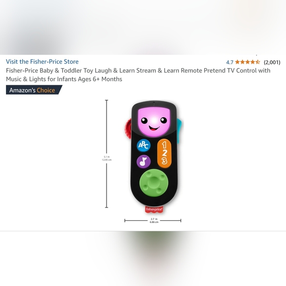 Fisher-Price Remote - Picture 1 of 3